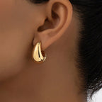 Golden Curve Earring