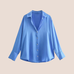 Luxe Satin Drape Shirt