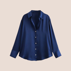 Luxe Satin Drape Shirt