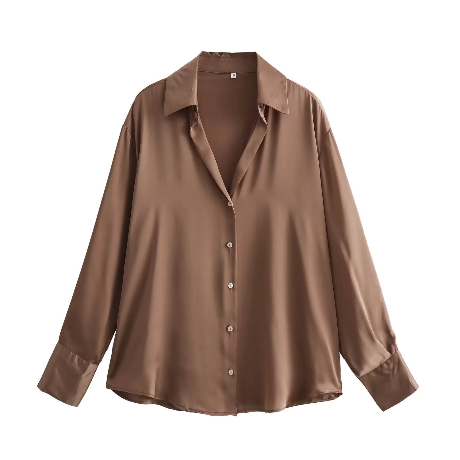 Luxe Satin Drape Shirt